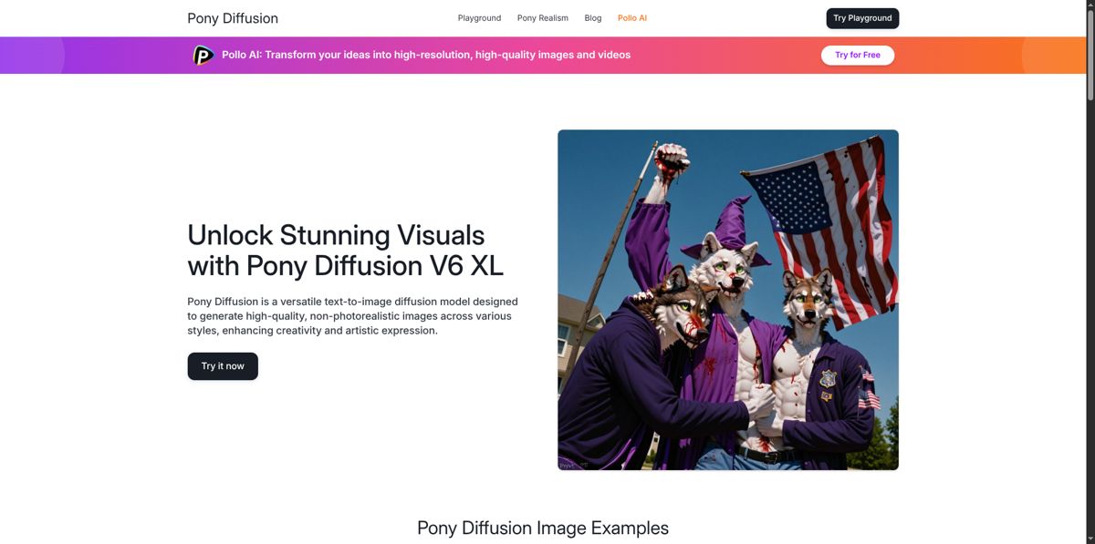 Pony Diffusion screenshot