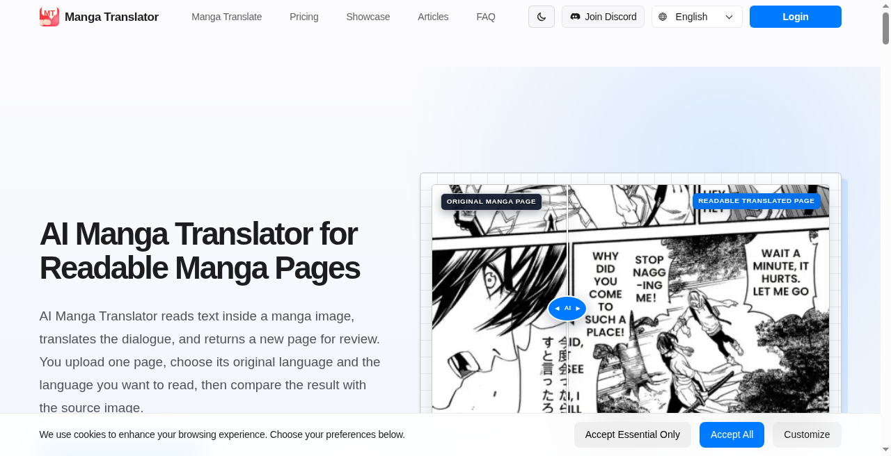 ai manga translator screenshot