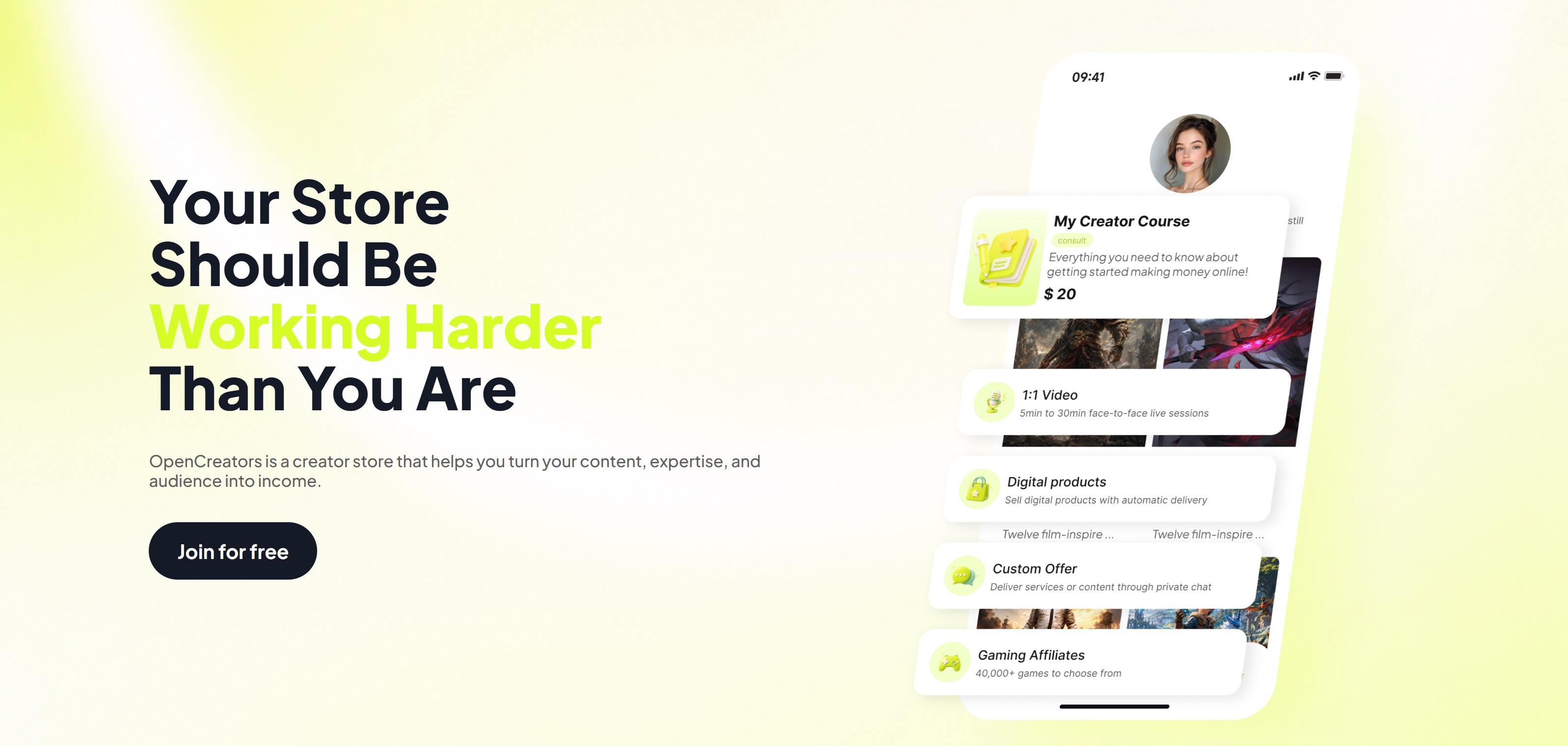 OpenCreators screenshot