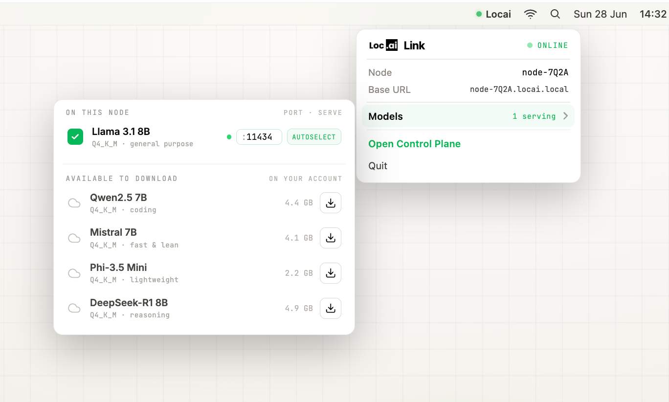 Locai screenshot
