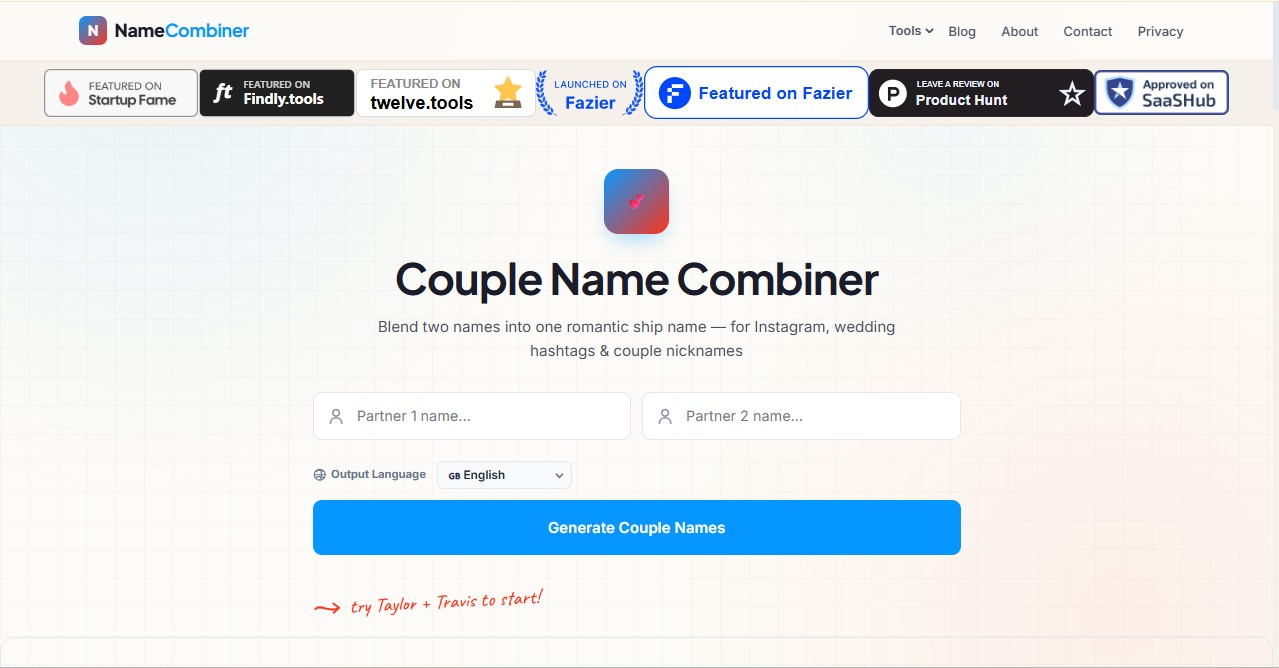 Name Combinerss screenshot
