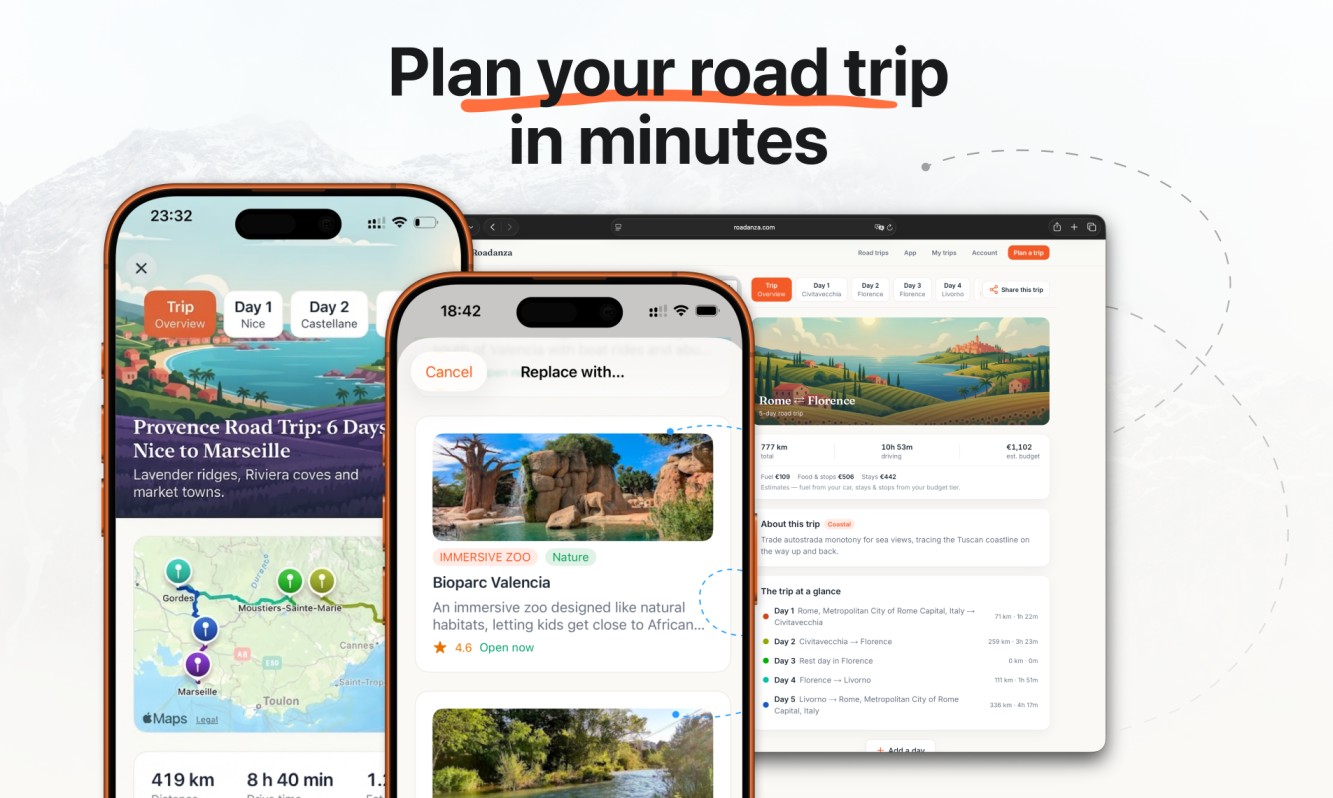 Roadanza screenshot