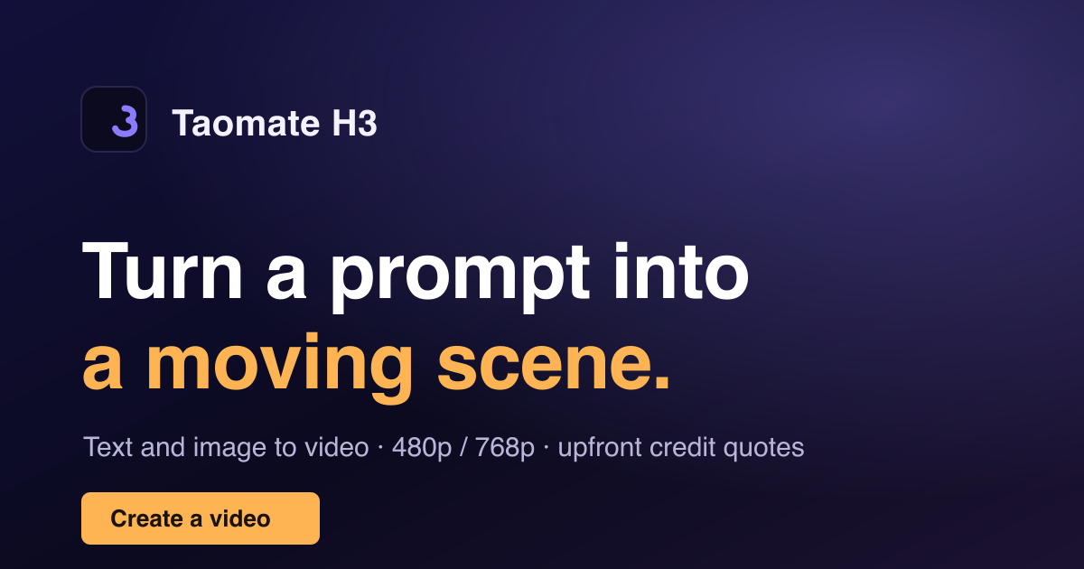 Taomate H3 screenshot