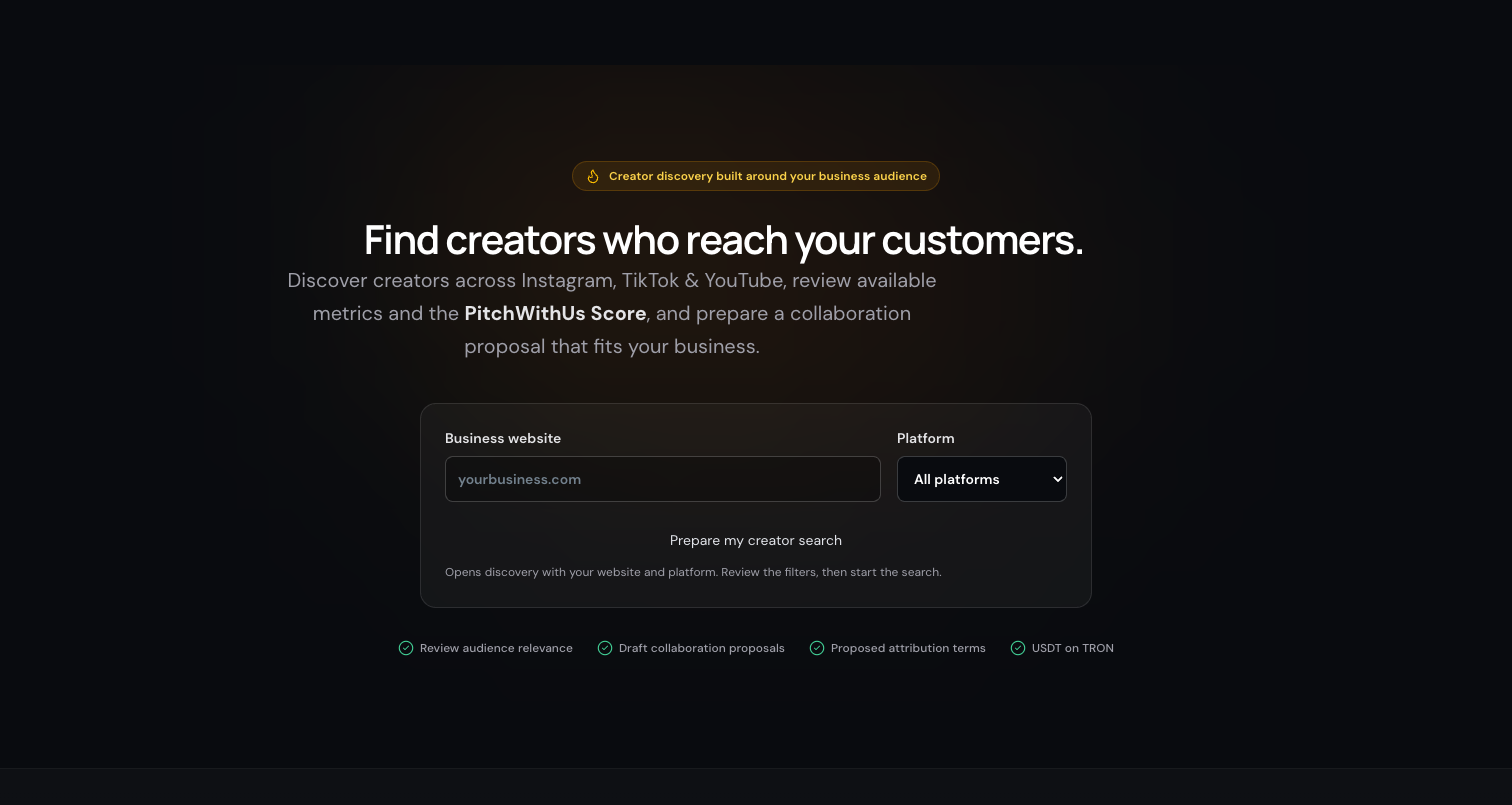 PitchWith screenshot