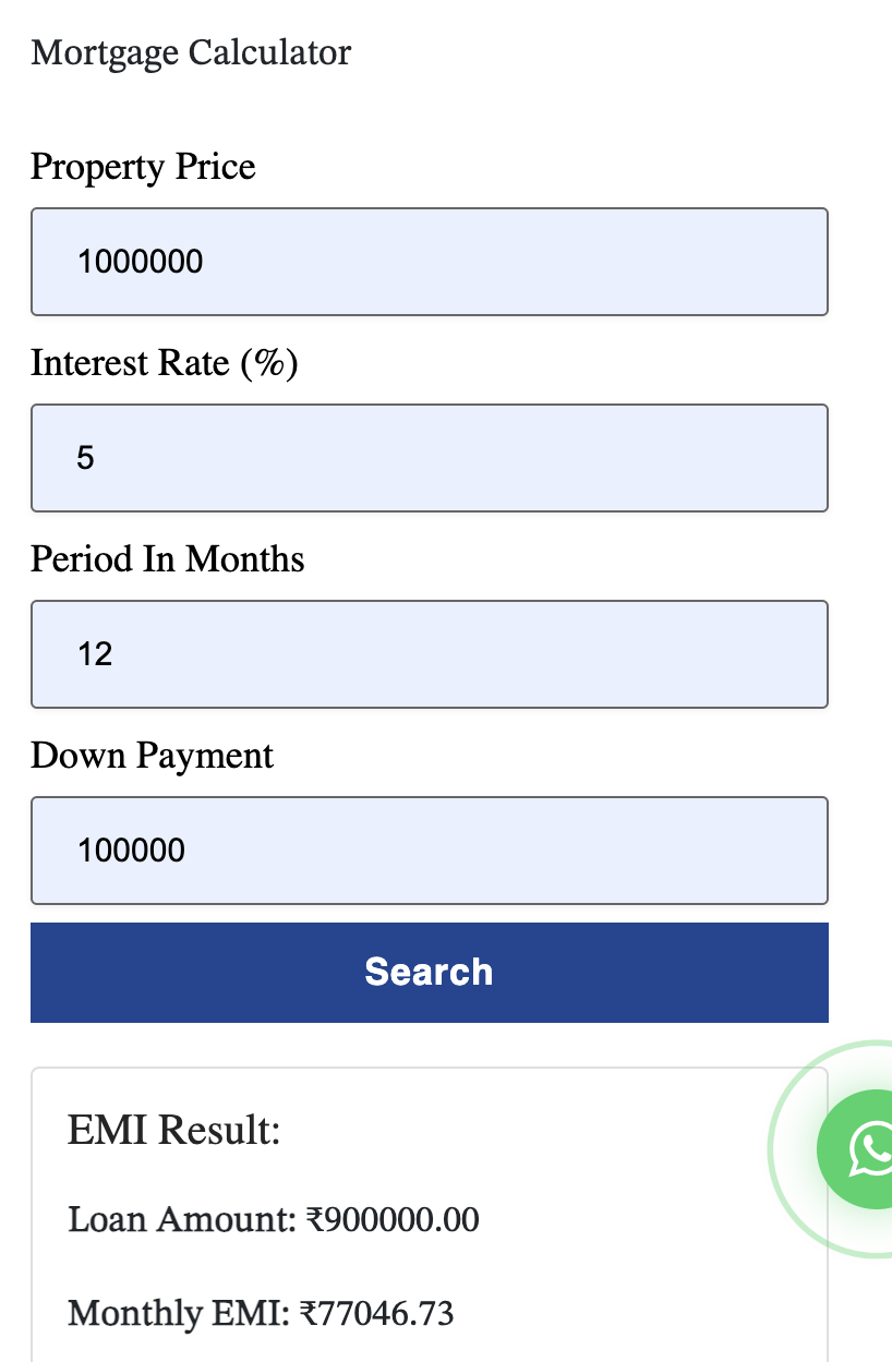 Mortgage Calculator screenshot
