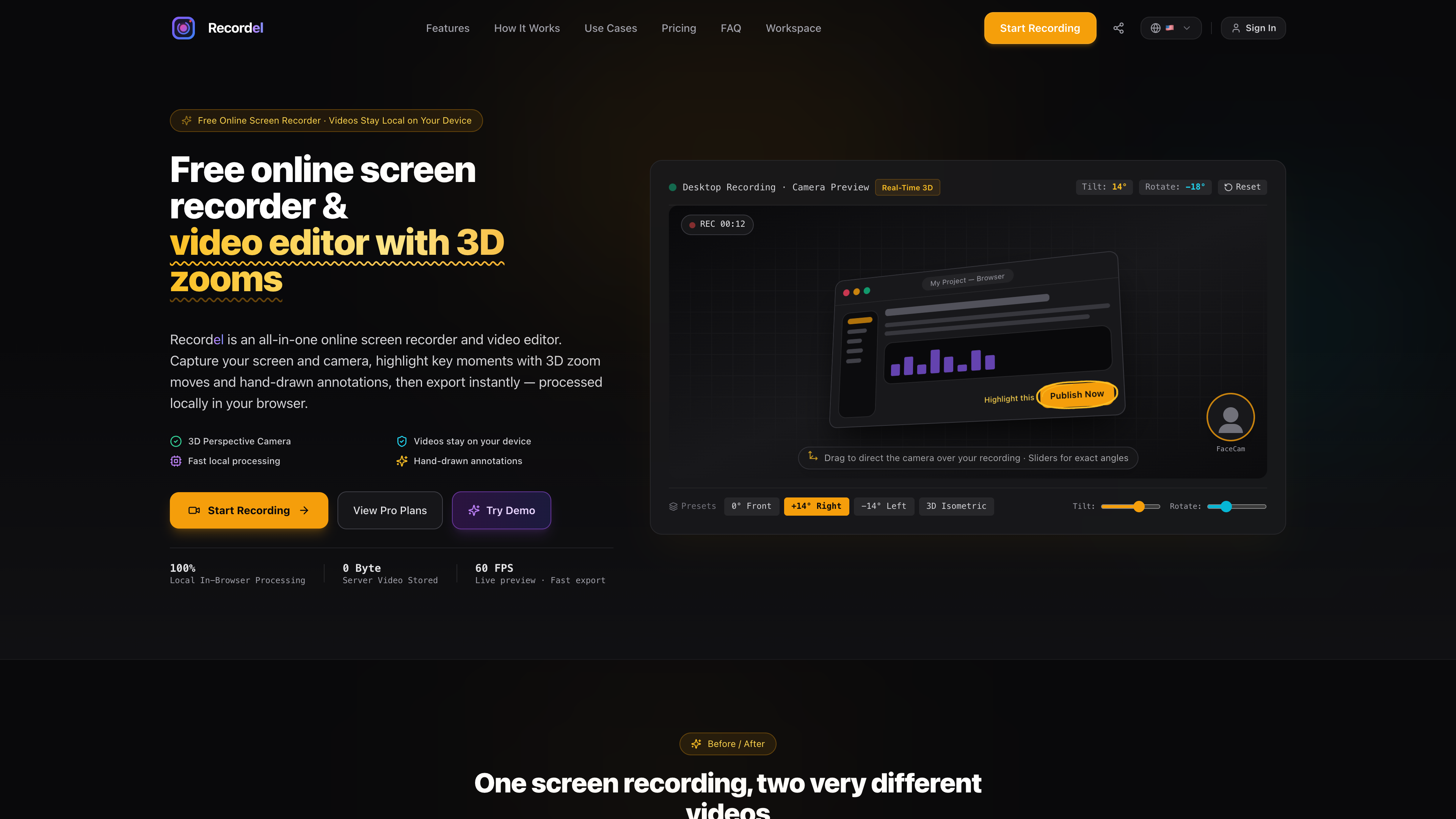 Recordel screenshot