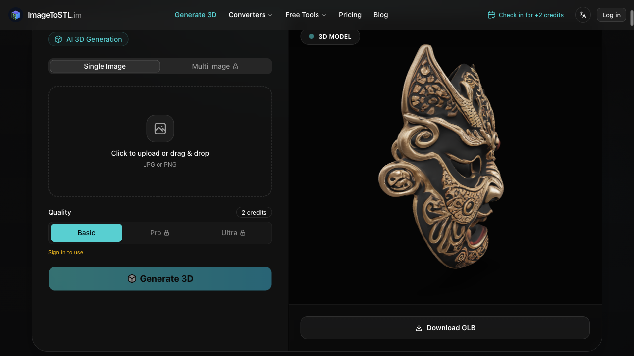 ImageToSTL.im screenshot