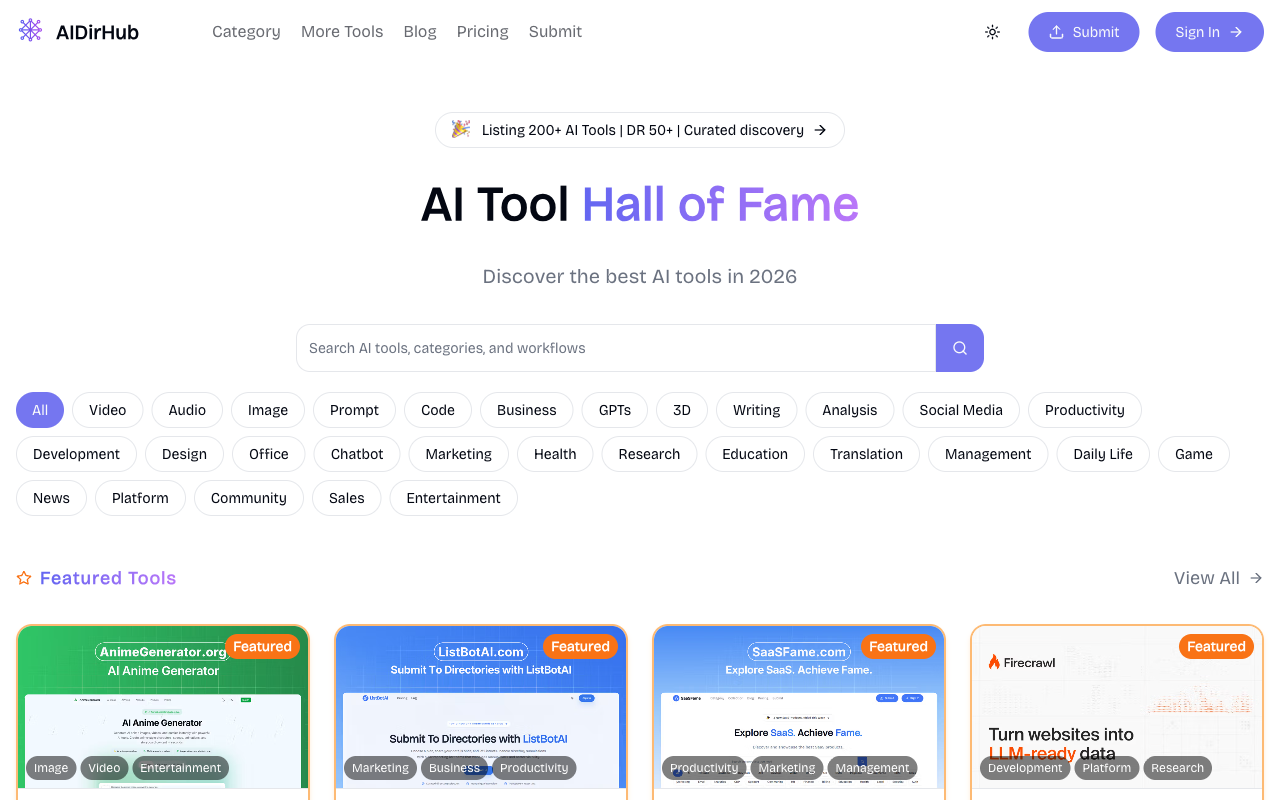 AIDirHub screenshot