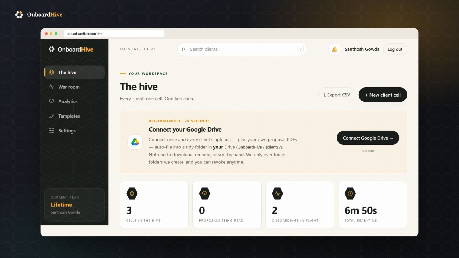 OnboardHive screenshot