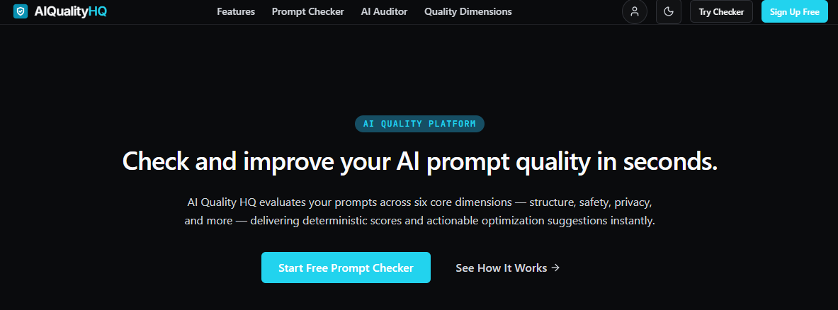 AIQualityHQ screenshot