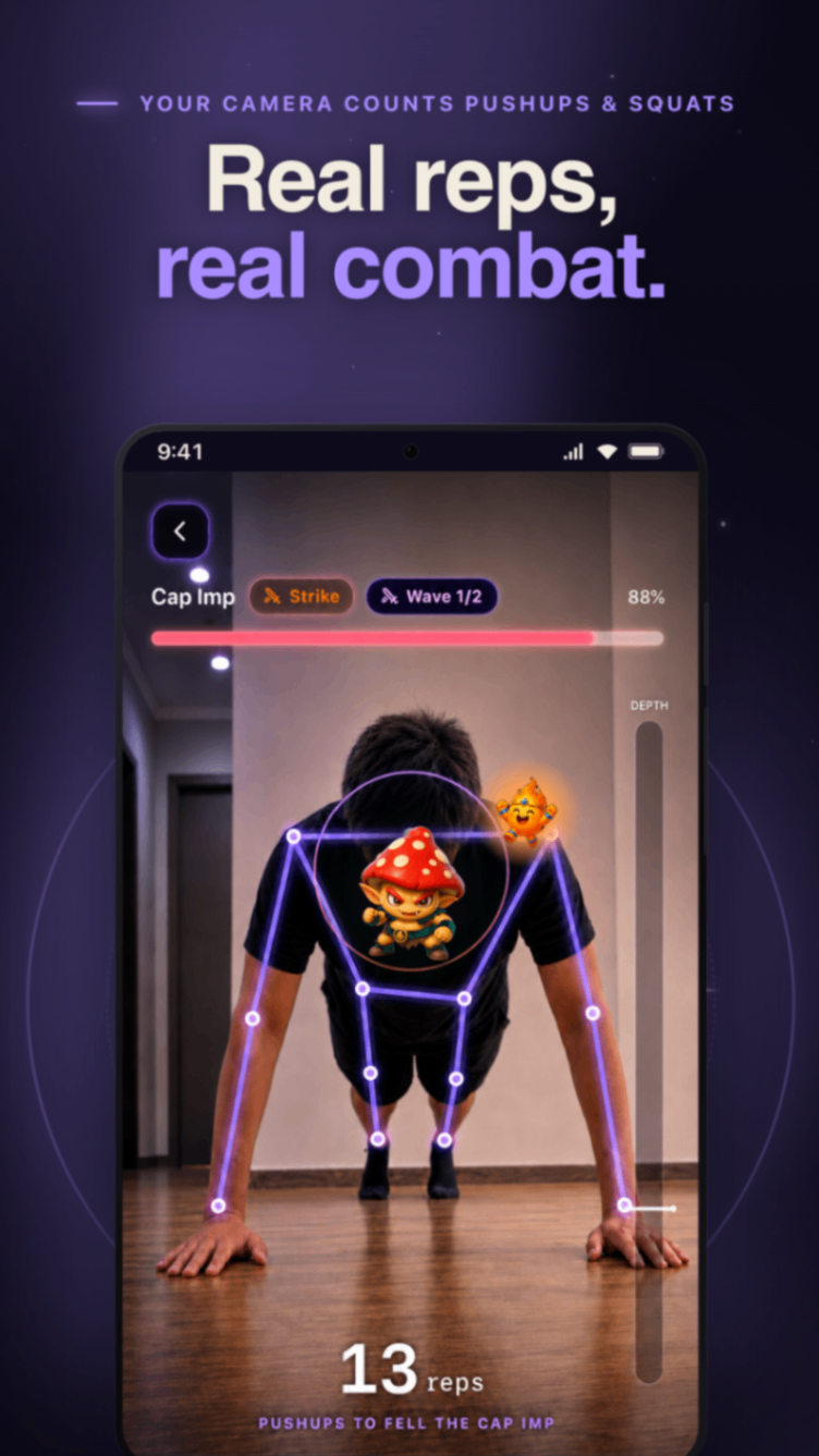 Pushup RPG screenshot