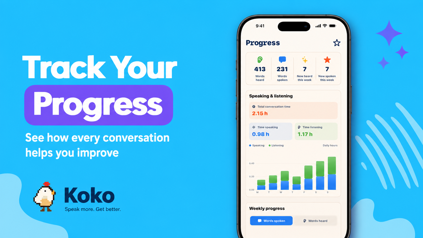 Koko: Language Practice screenshot
