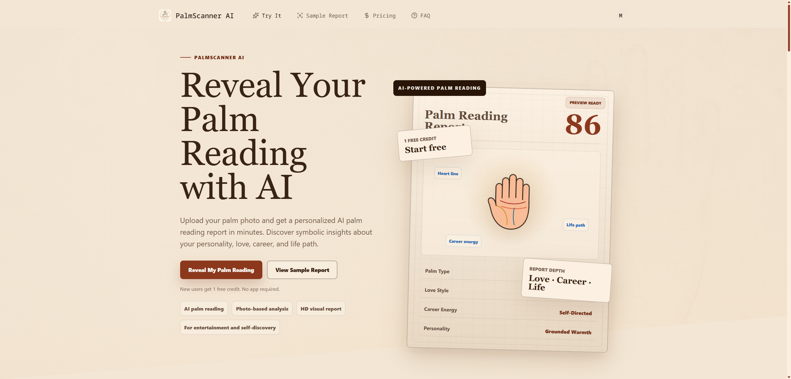 PalmScanner AI screenshot