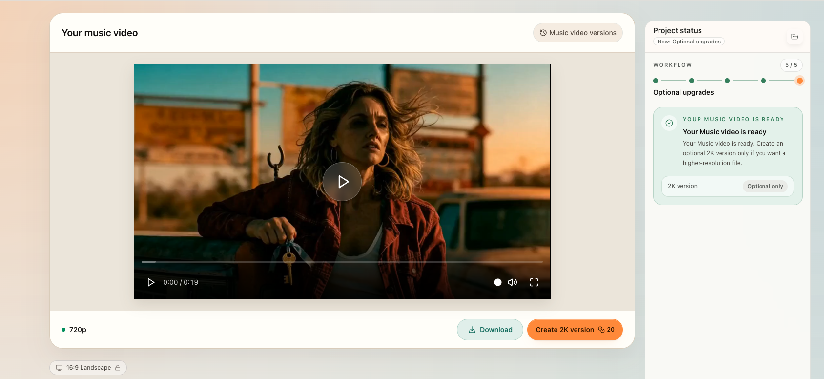 VibeMV screenshot