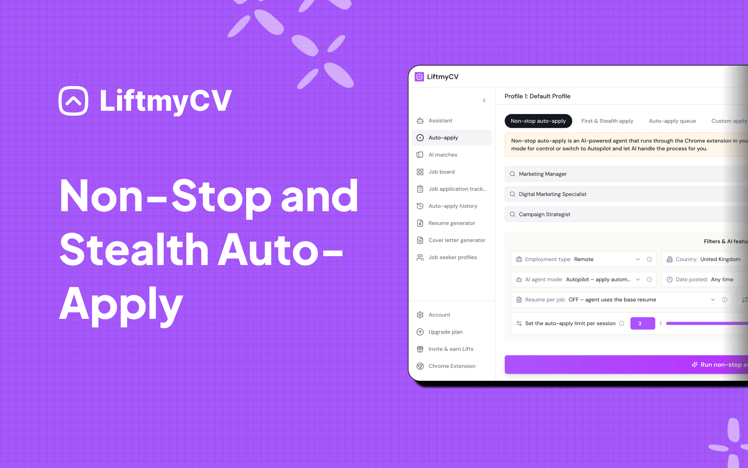 LiftmyCV screenshot