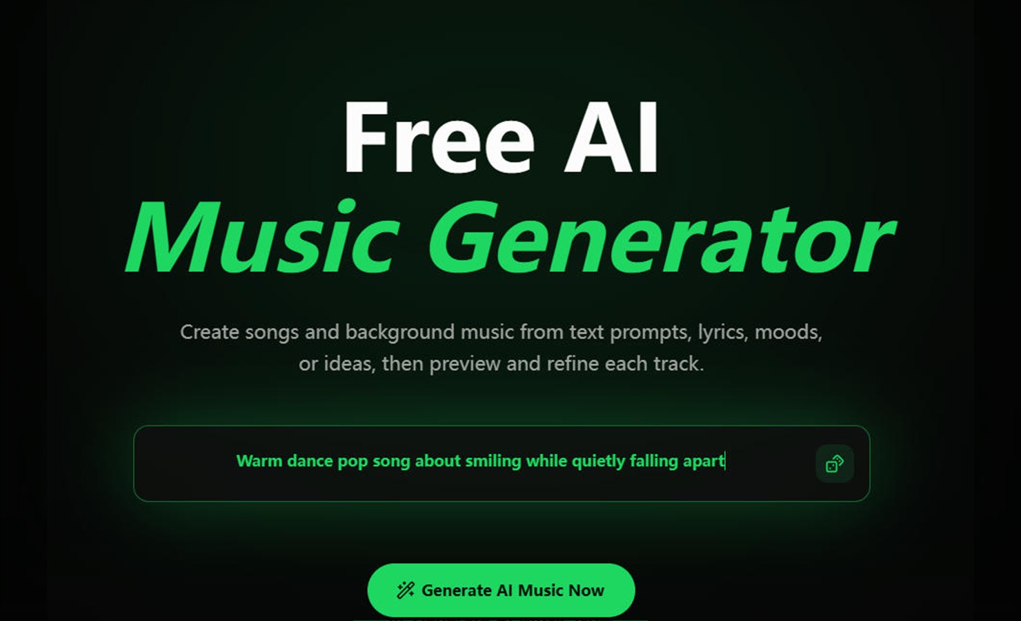 Free ai Music Creator screenshot