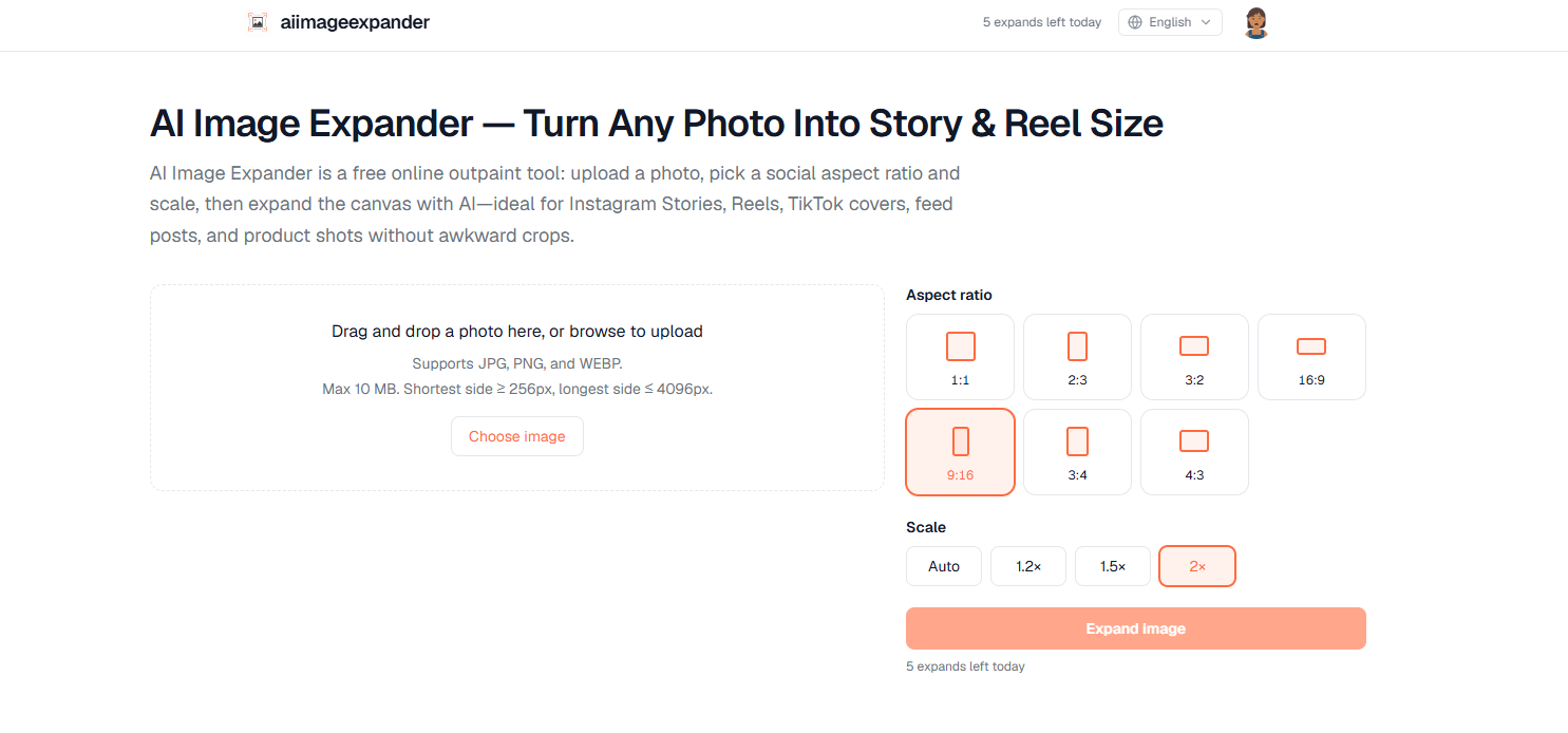 AI Image Expander screenshot