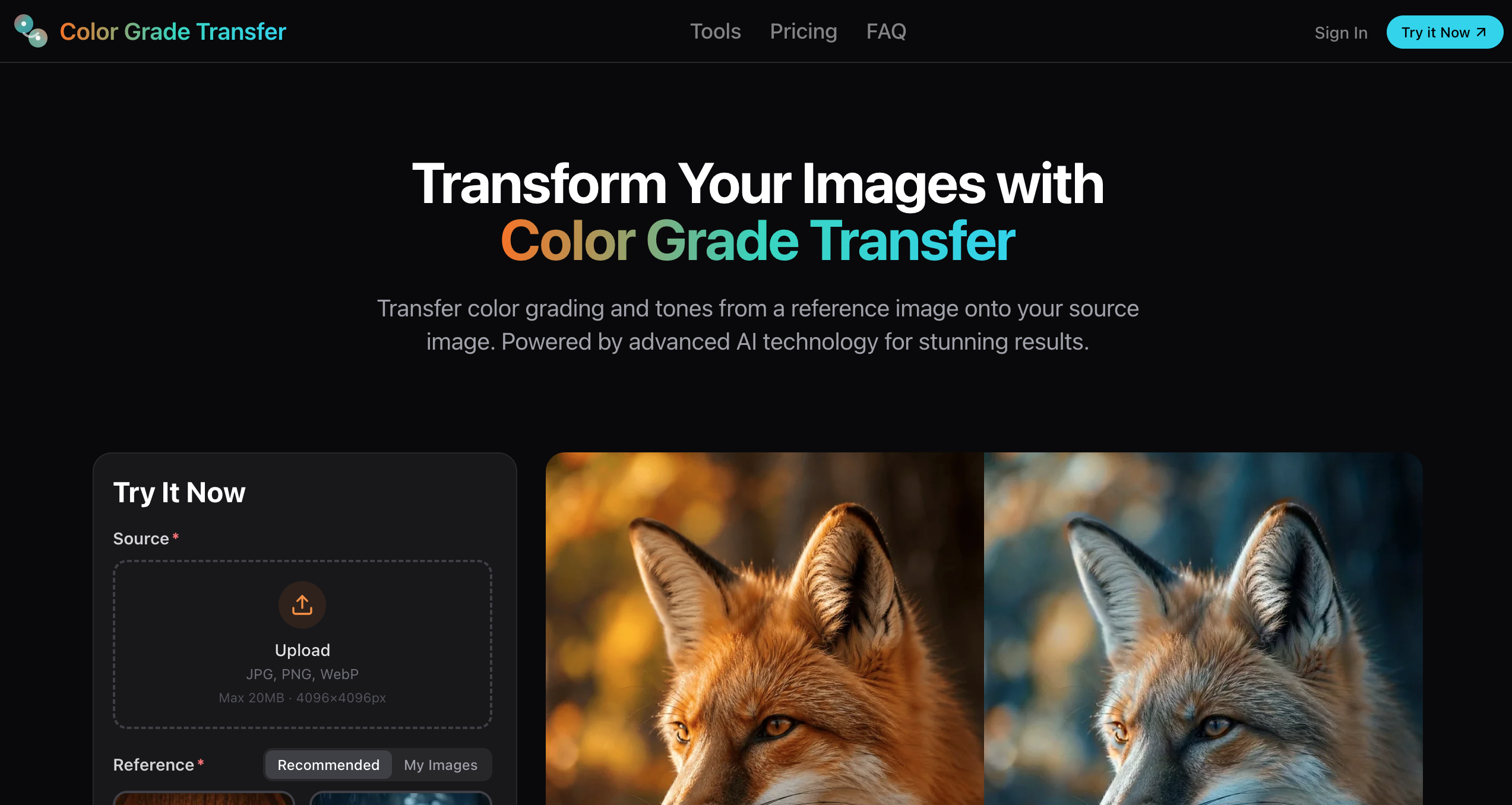 Color Grade Transfer screenshot