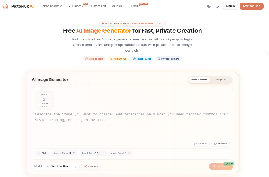 PictoFlux AI screenshot