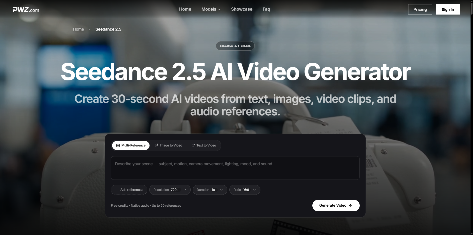 Seedance 2.5 AI screenshot