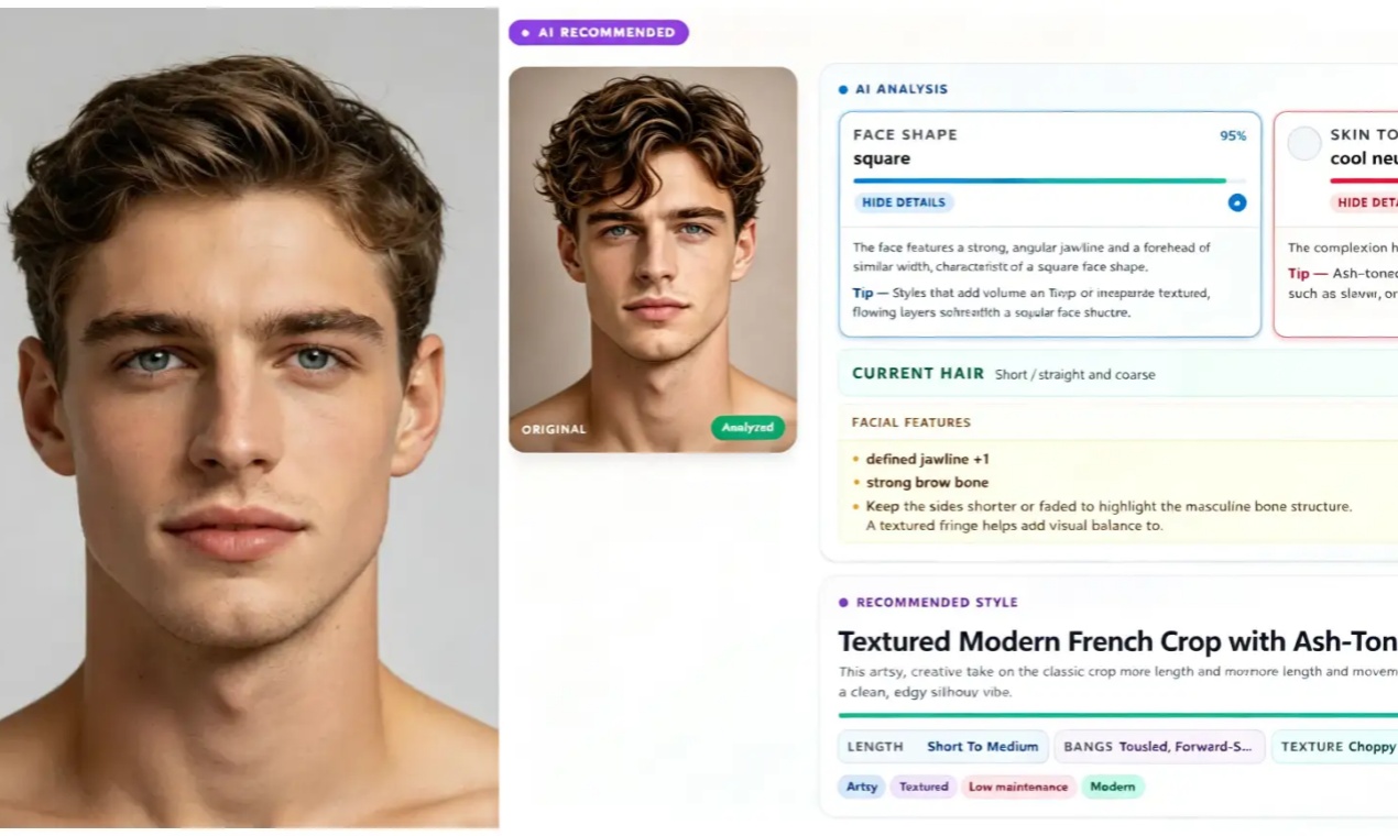AI Hairstyle TryOn screenshot