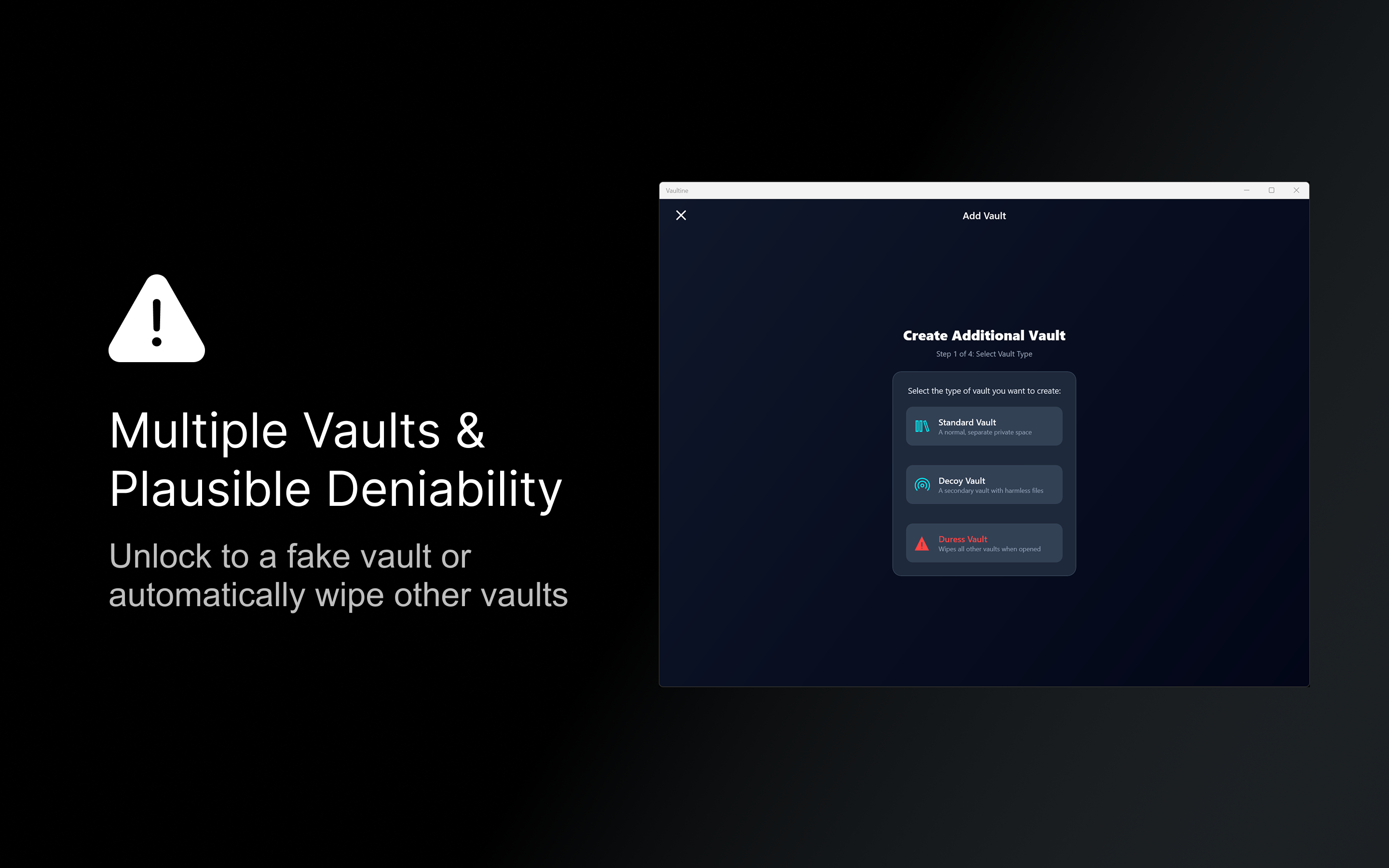 Vaultine screenshot