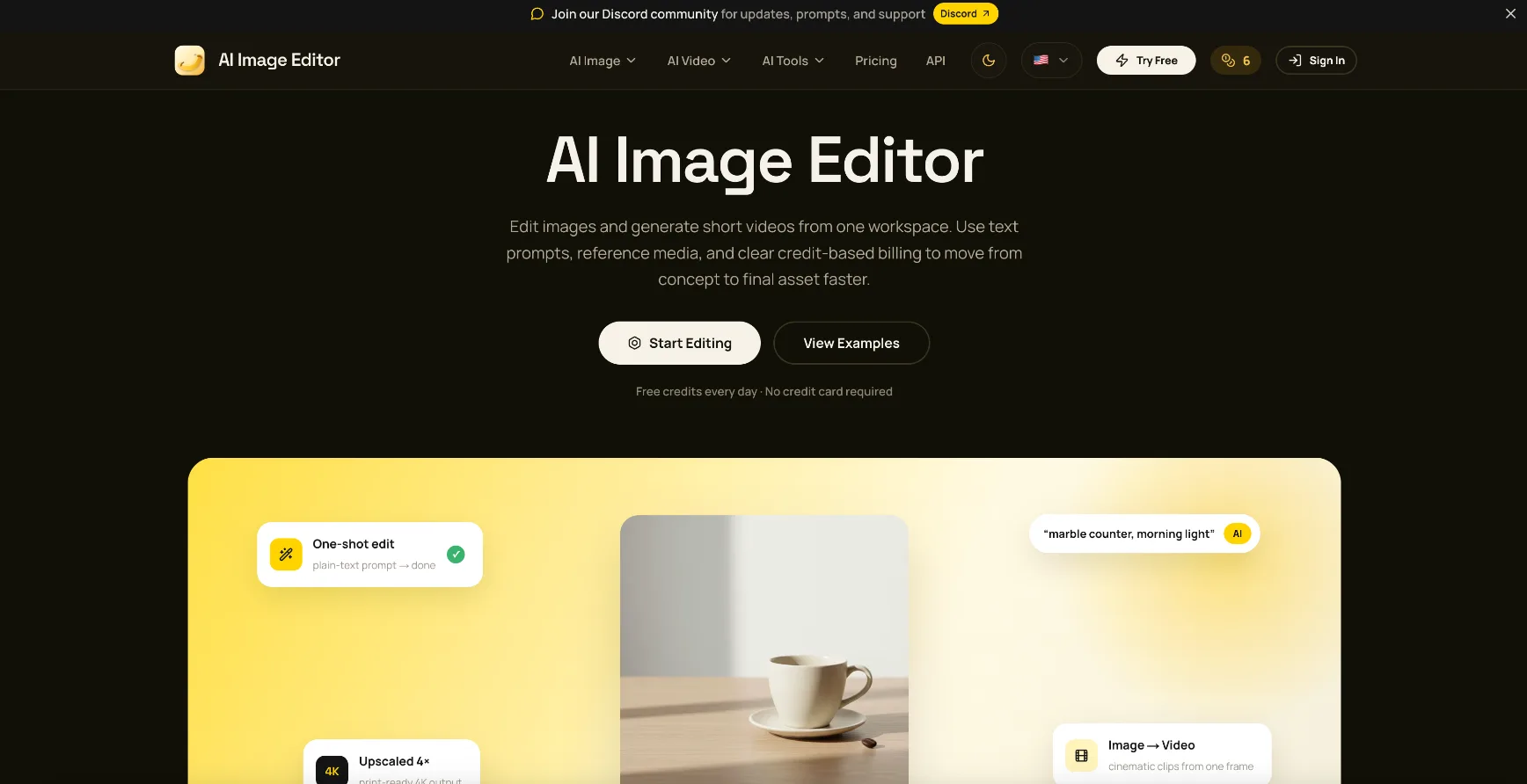 AI Image Editor screenshot