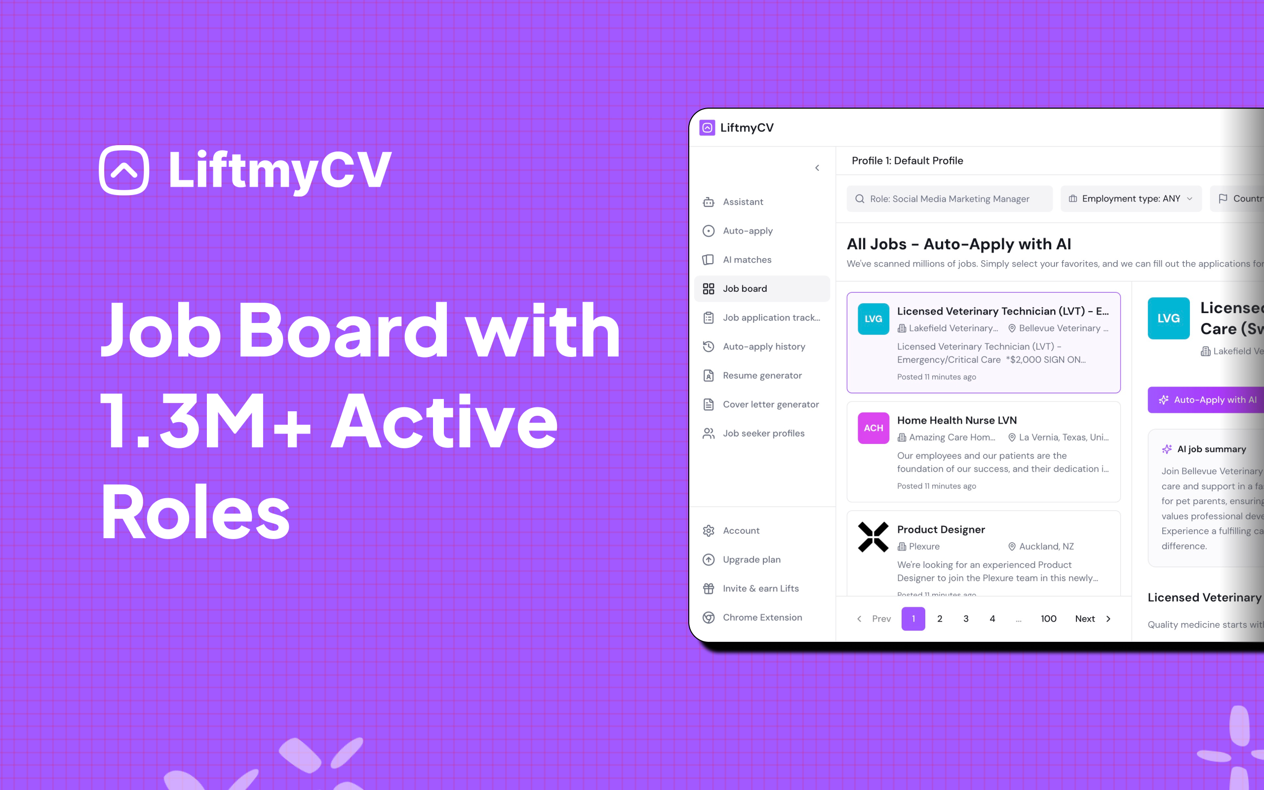 LiftmyCV screenshot