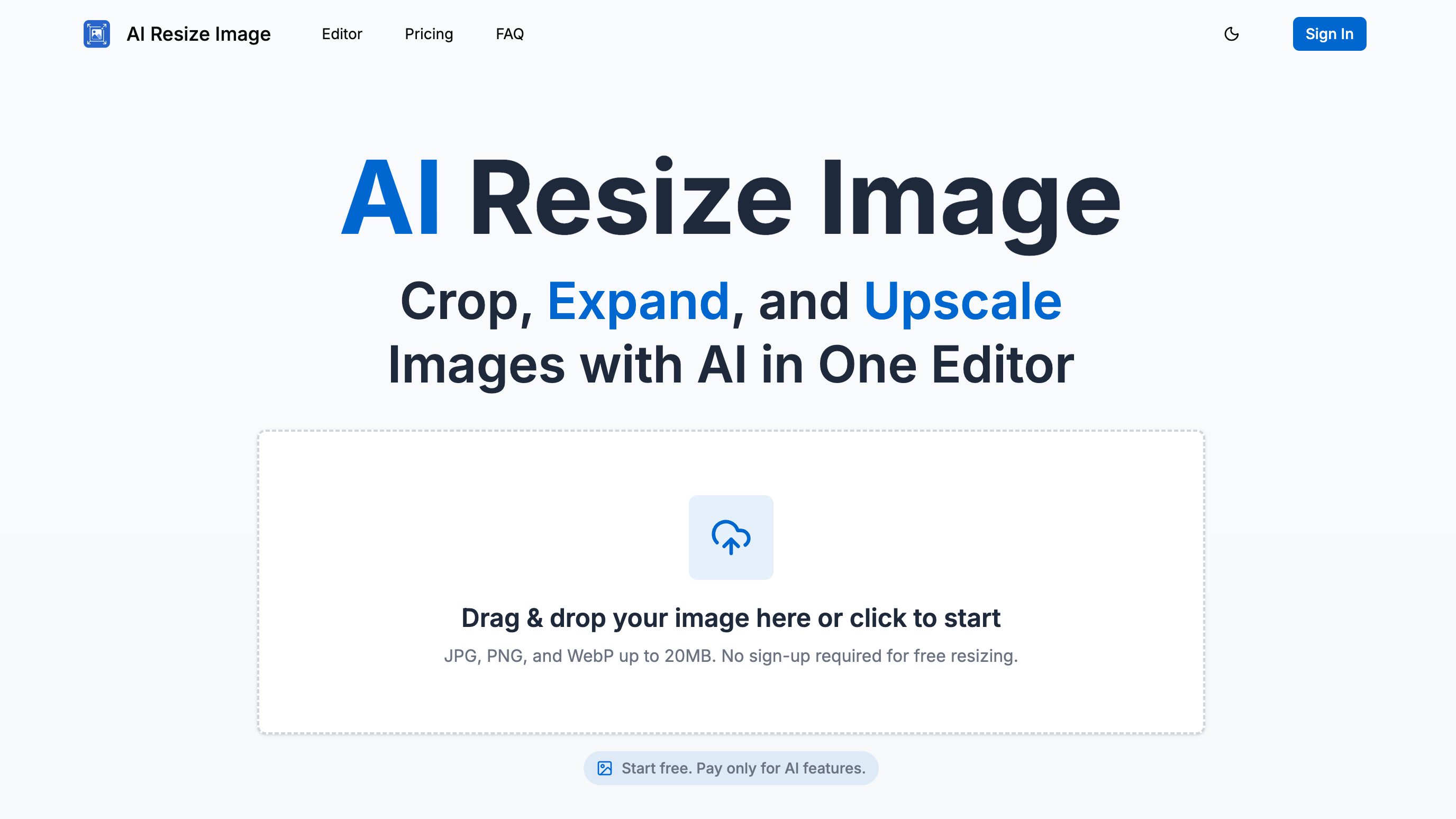 AI Resize Image screenshot