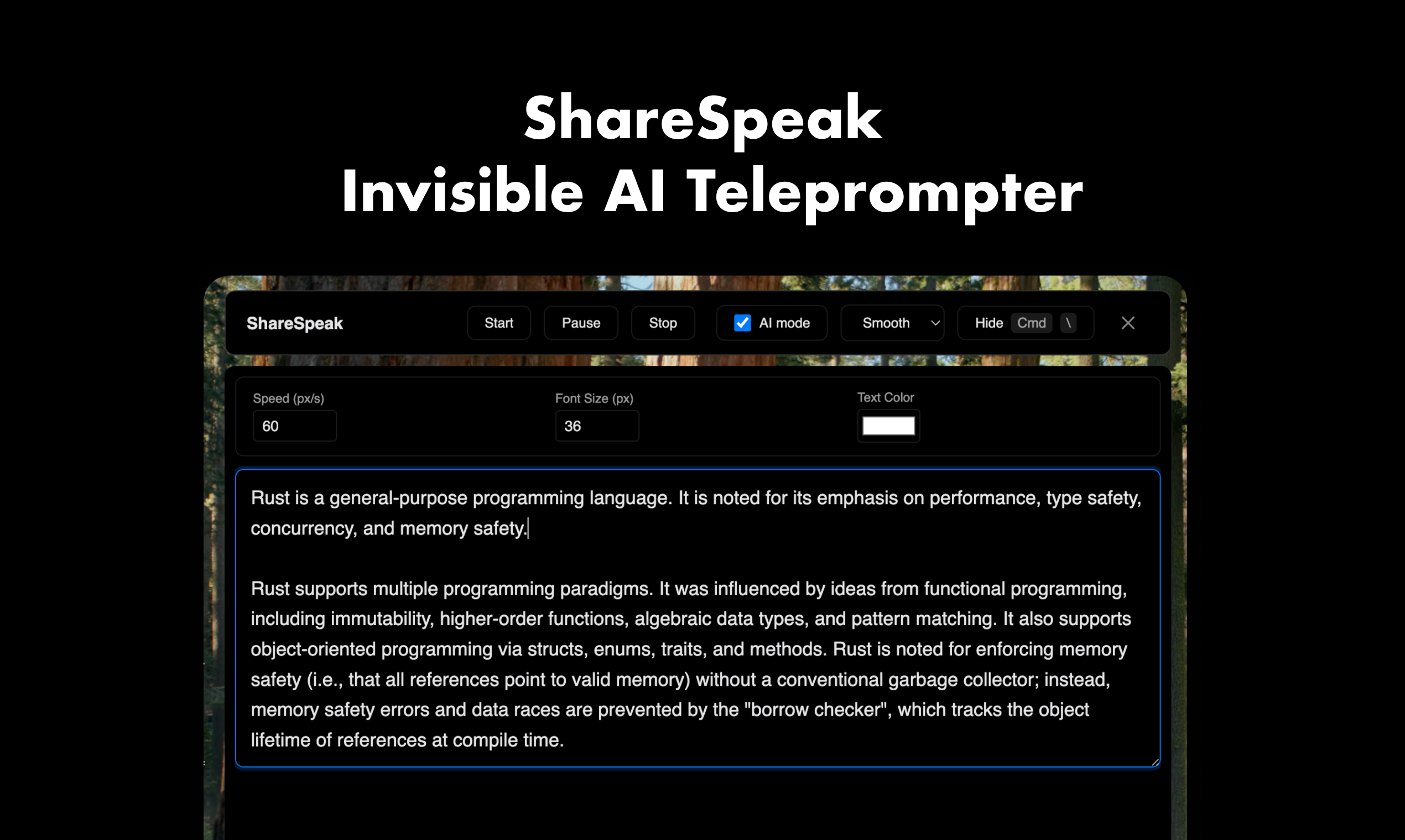 ShareSpeak screenshot