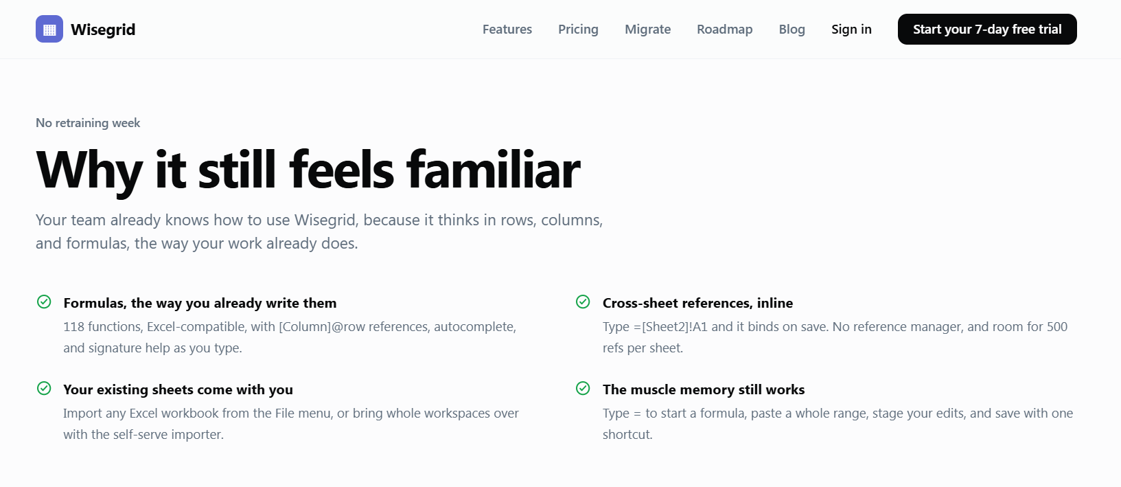 Wisegrid screenshot