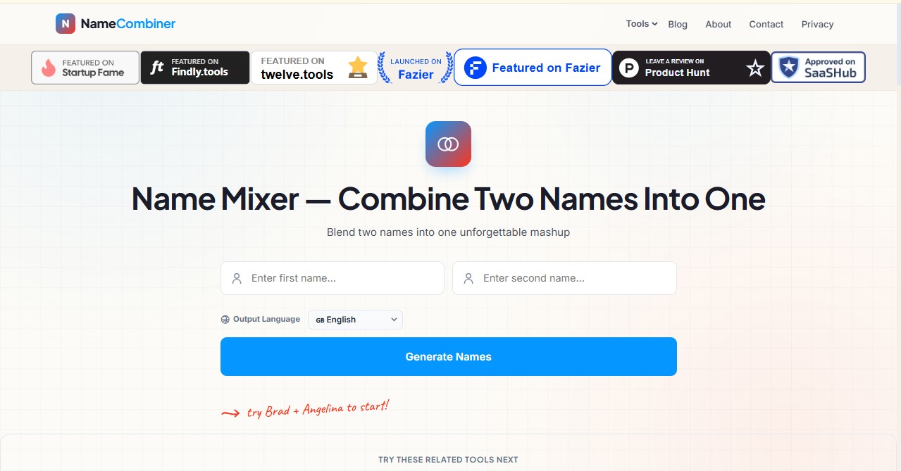 Name Combinerss screenshot