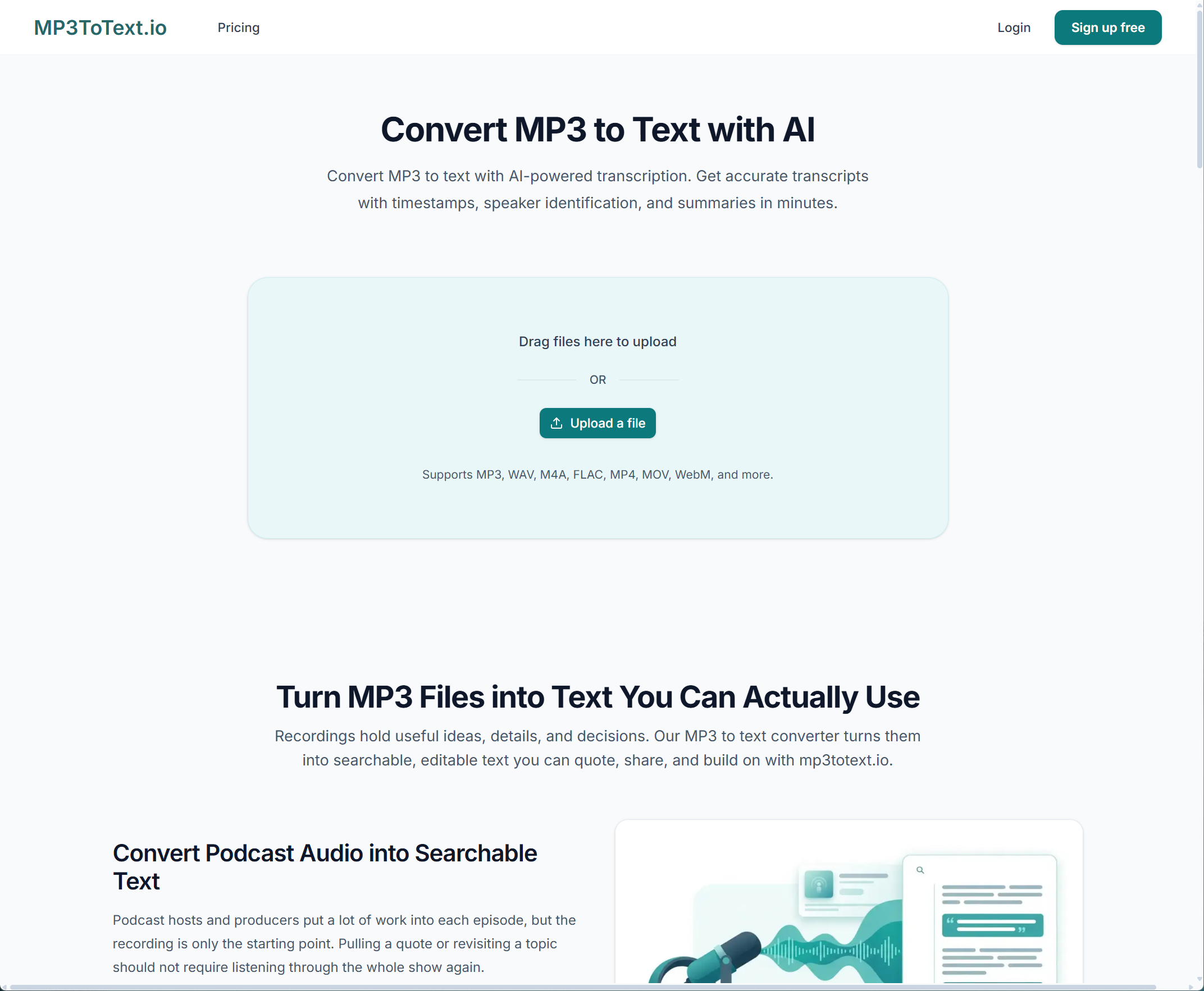 MP3ToText screenshot