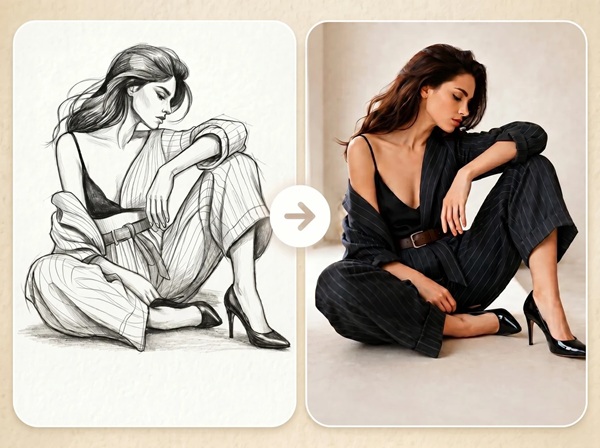 Fast Image AI Sketch to Image screenshot