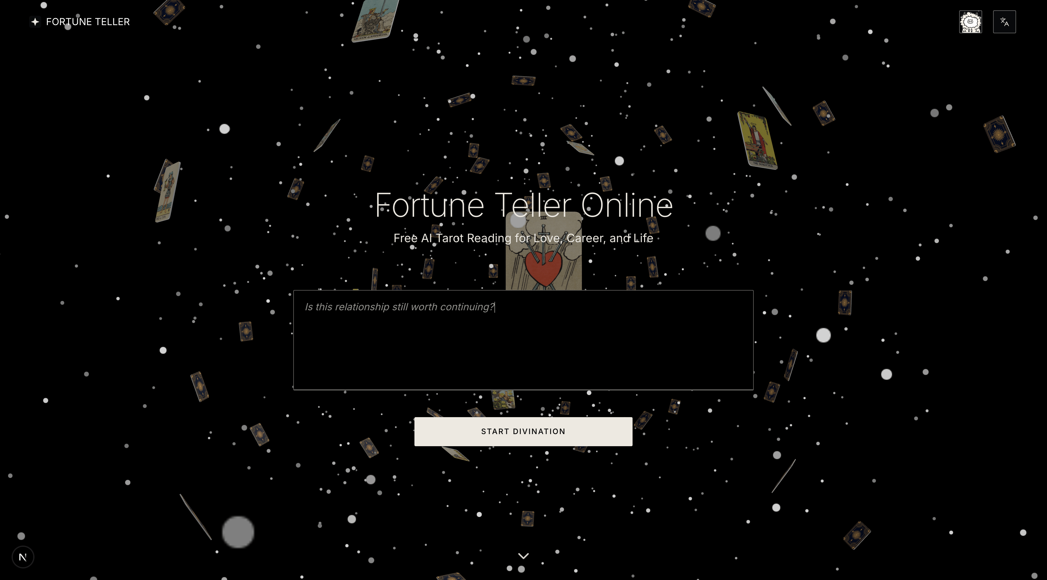 FortuneTellerOnline screenshot