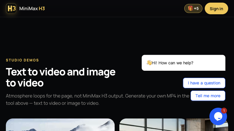 MiniMax H3 screenshot