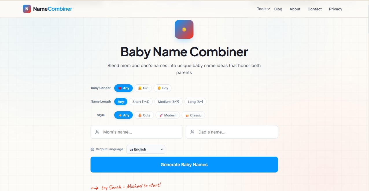 Name Combinerss screenshot