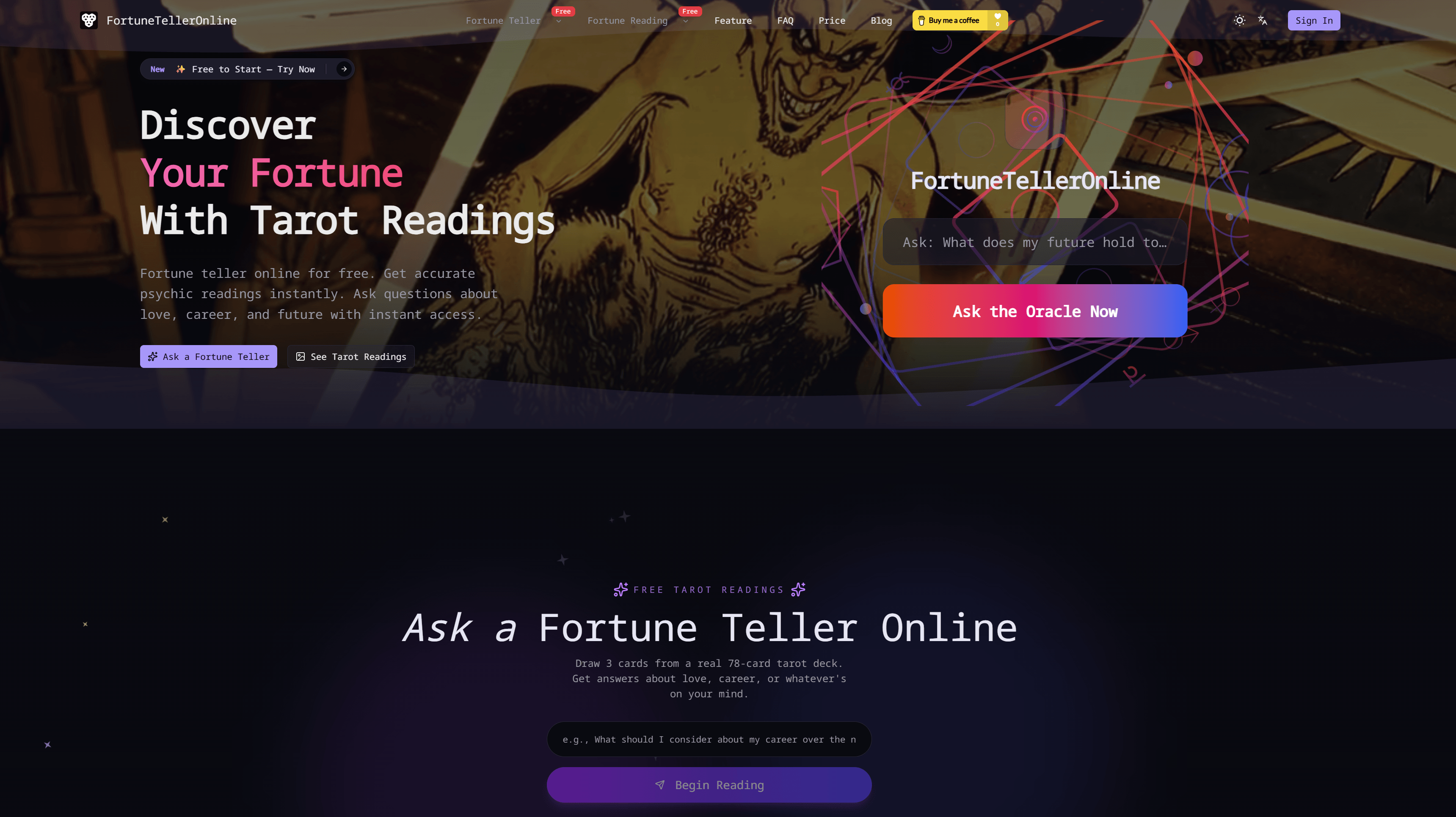 Fortune Teller Online screenshot
