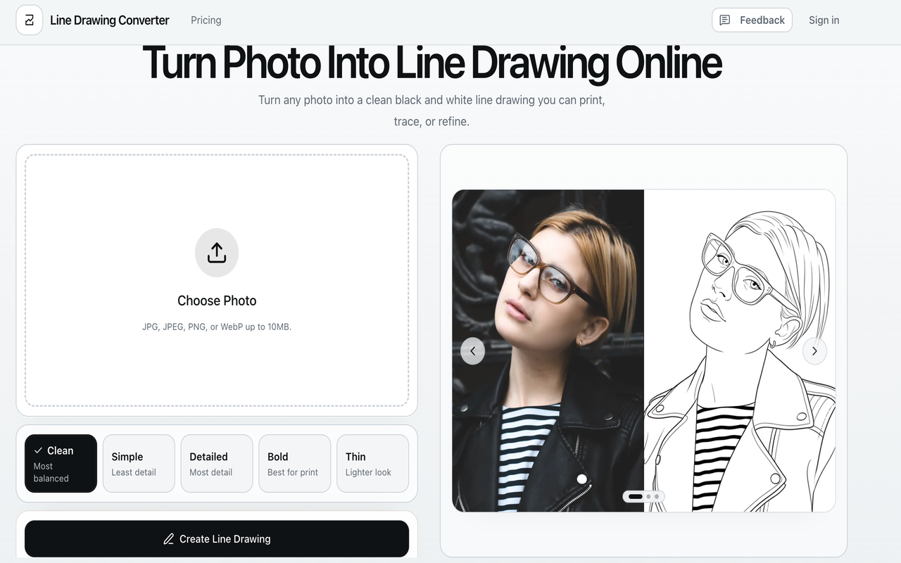 Line Drawing Converter screenshot