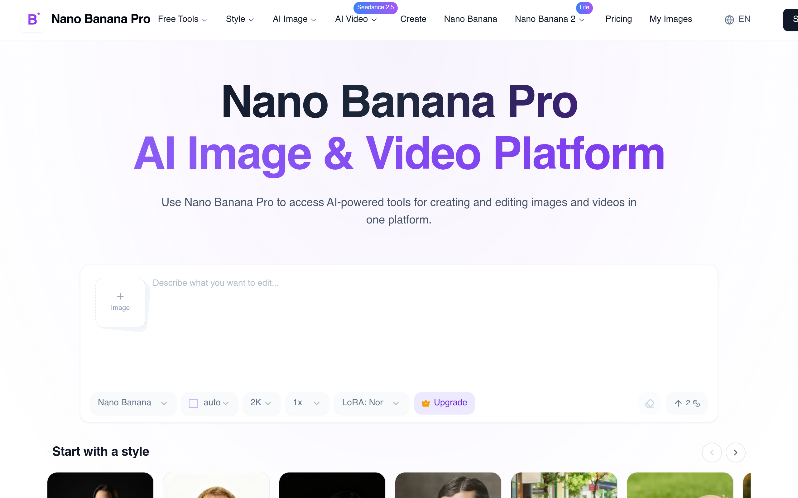 Nano Banana Pro Image Generator screenshot
