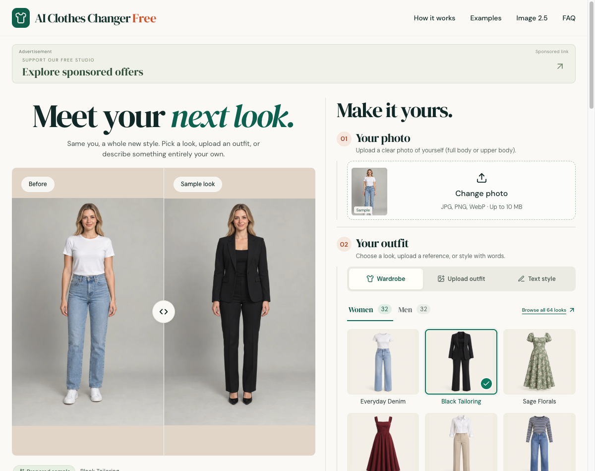 AI Clothes Changer Free screenshot