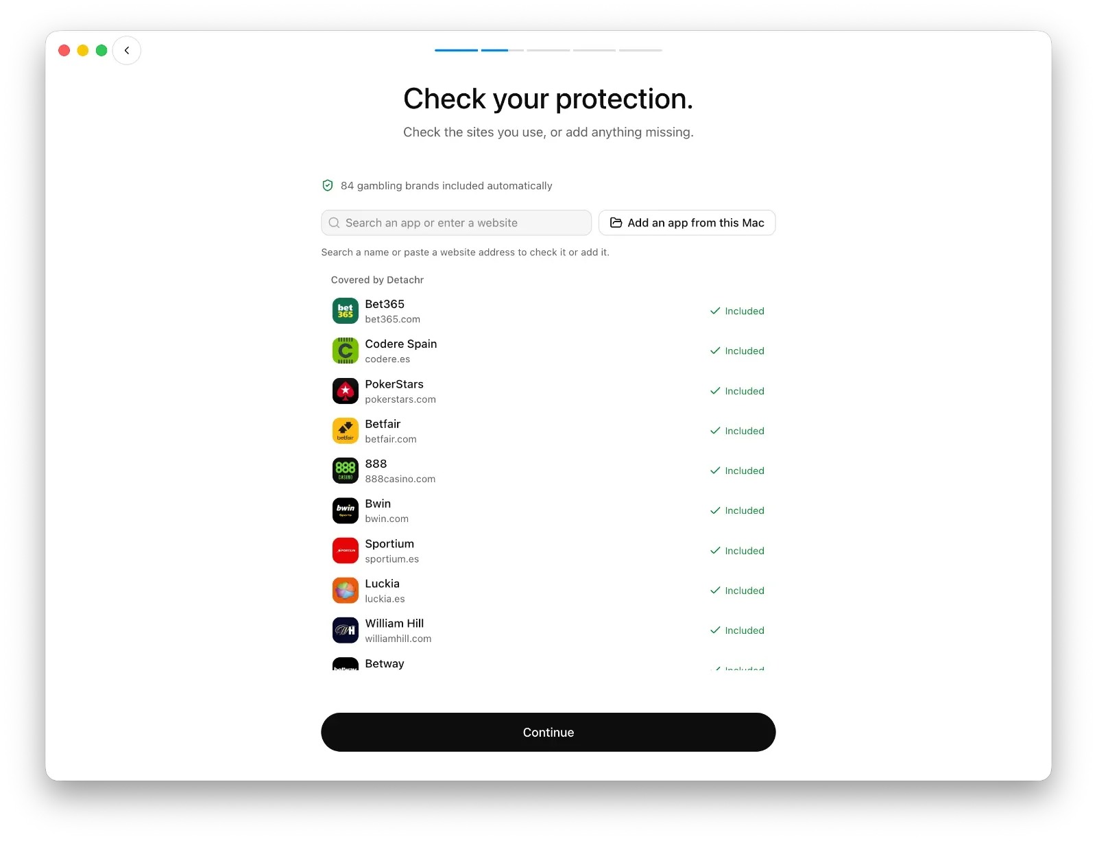 Detachr screenshot