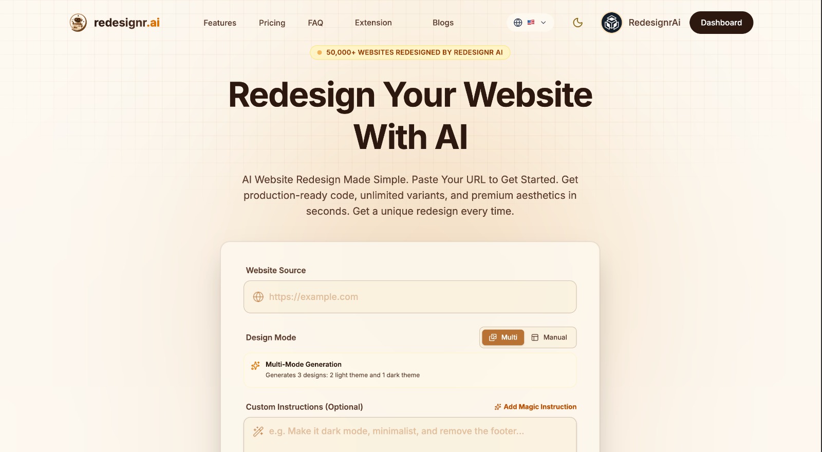 redesignr ai screenshot