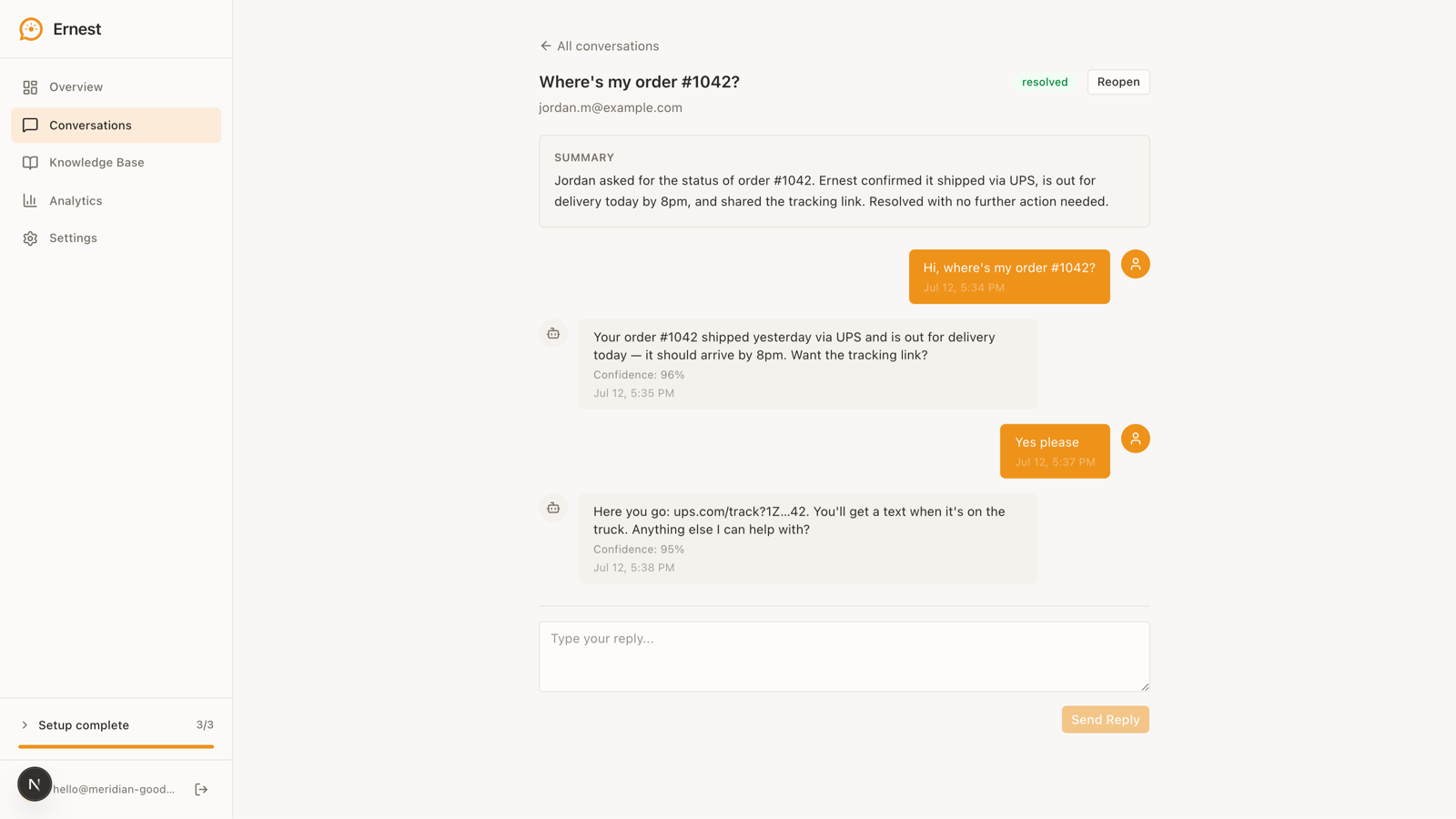 Ernest screenshot