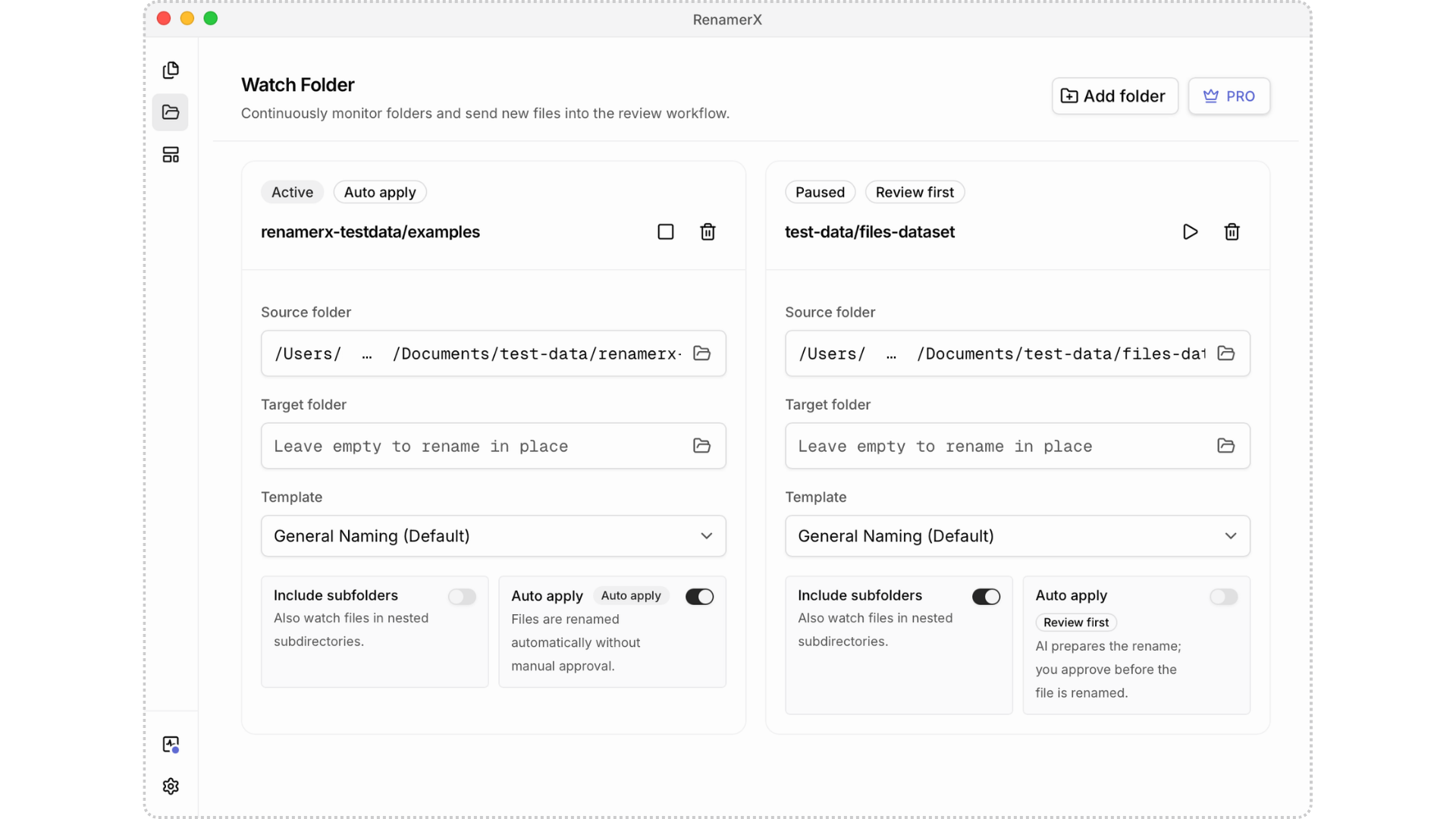 RenamerX screenshot
