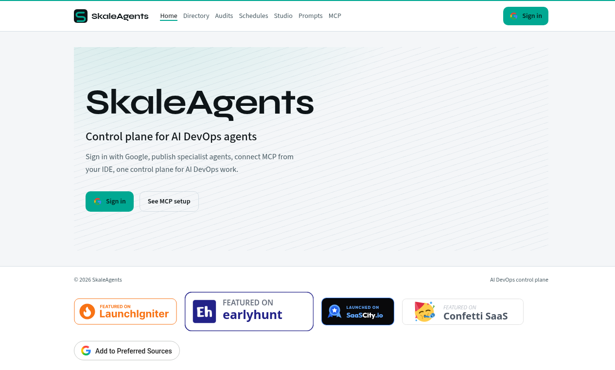 SkaleAgents screenshot