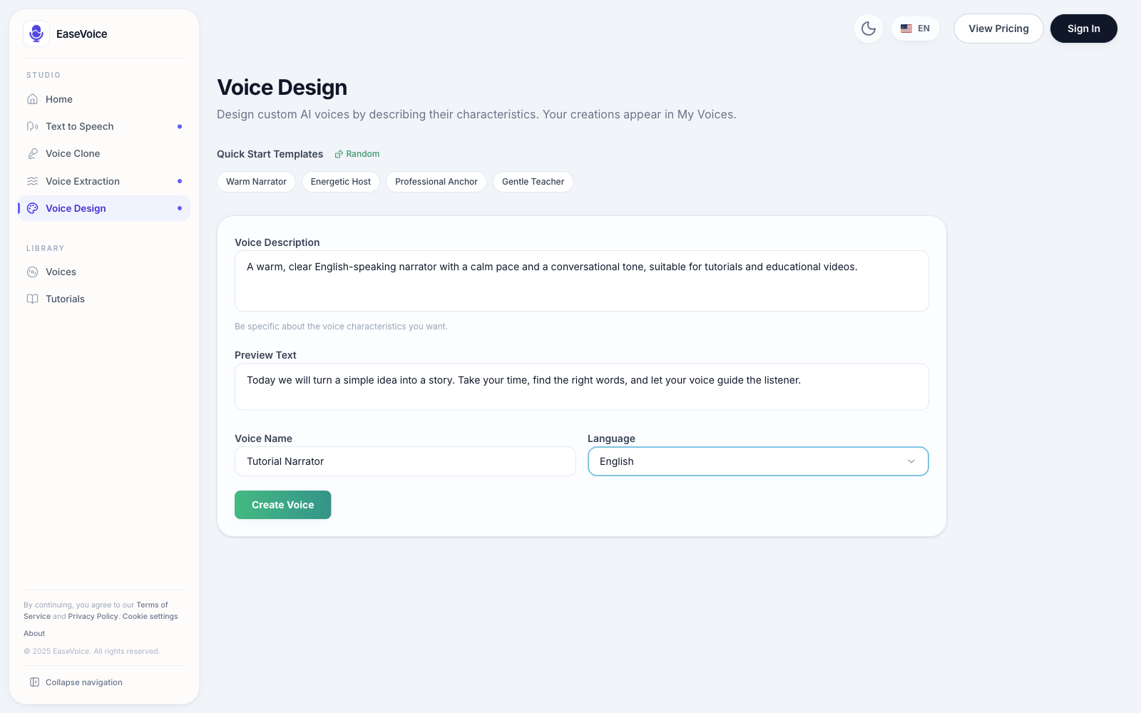 EaseVoice screenshot
