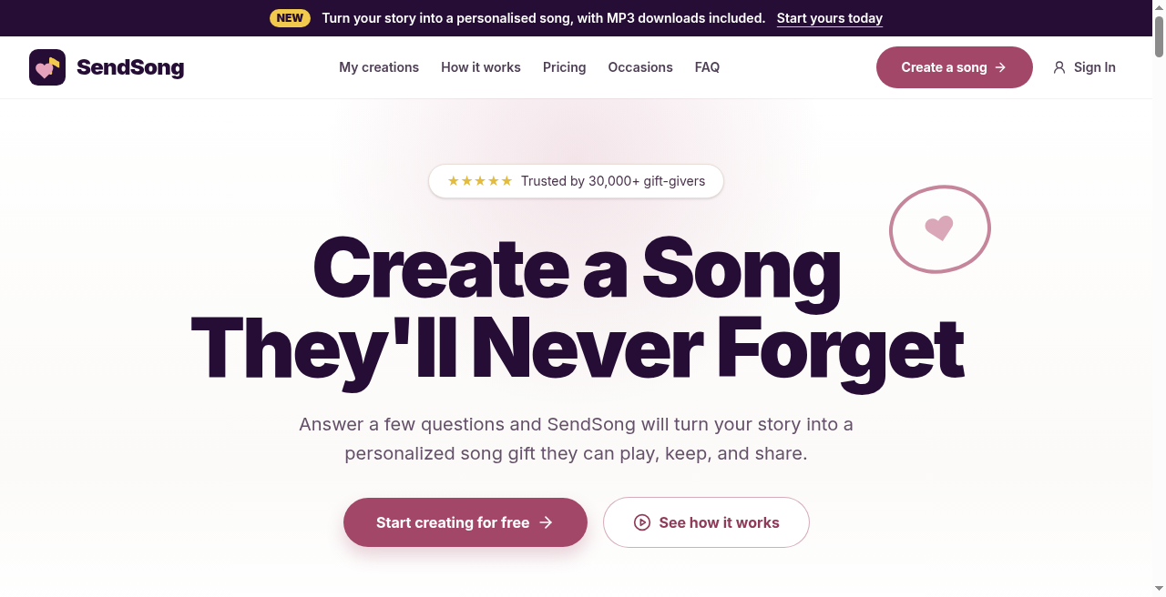 SendSong screenshot