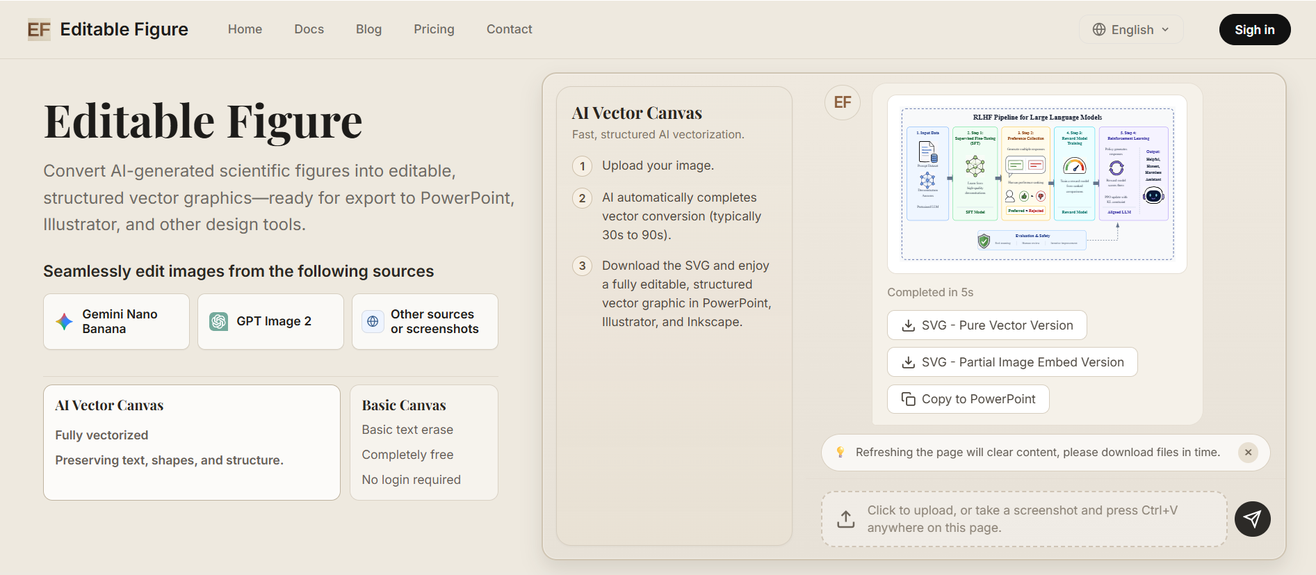 Editable Figure screenshot