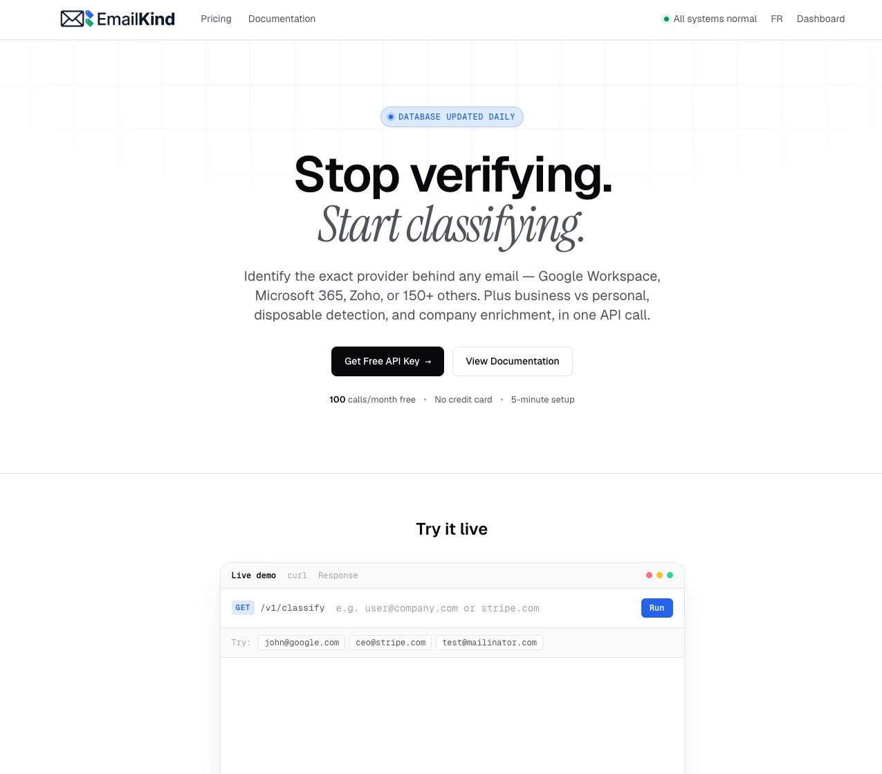 EmailKind screenshot